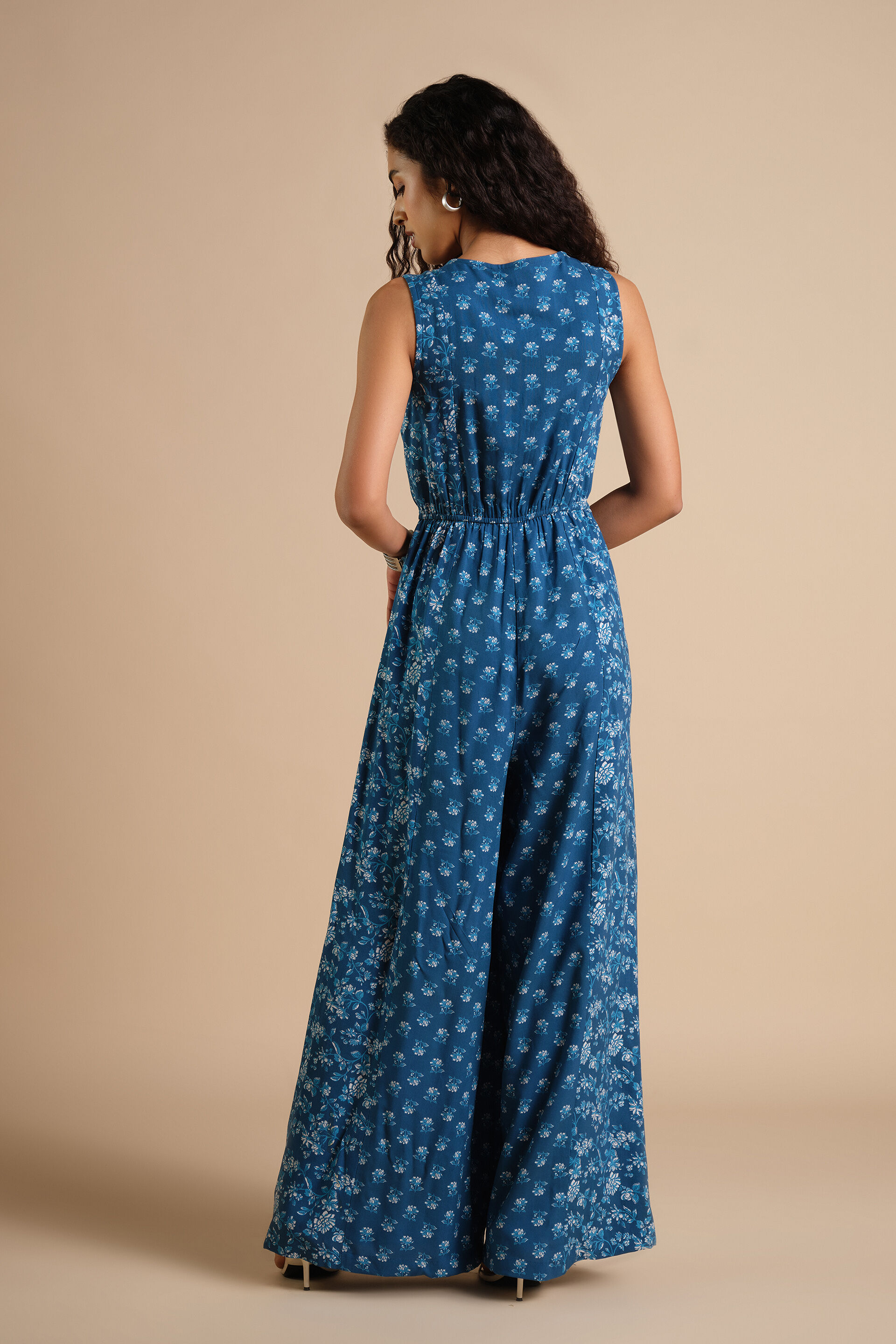 Blue Bahar Jumpsuit, Blue, image 4